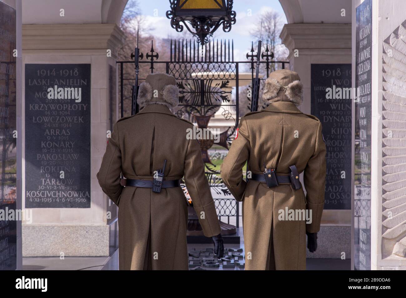 Grab des unbekannten Soldaten in Warschau Polen Stockfoto