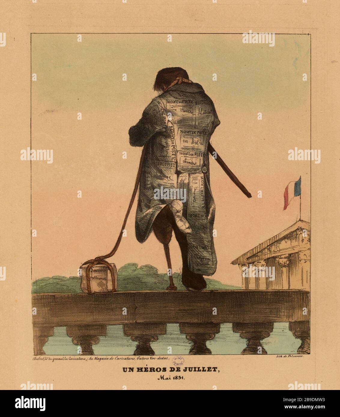 Ein Held des Juli. Stockfoto