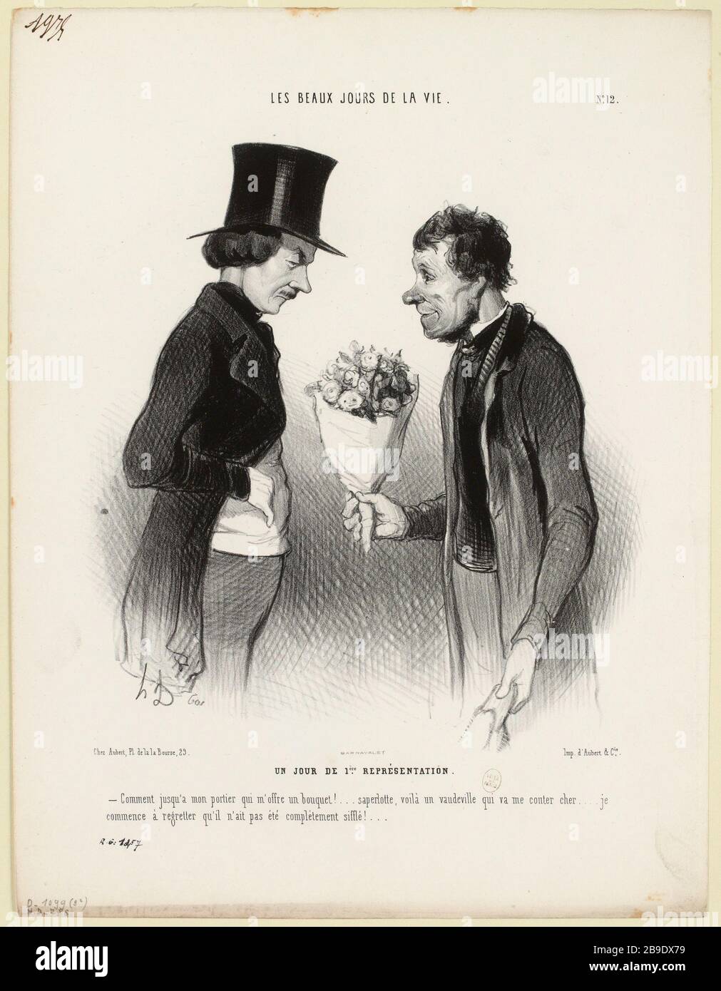 Eines Tages in der ersten Darstellung. / Nr. 12 (eingetragener Titel). Die besten Tage des Lebens (als Ganzes). Stockfoto