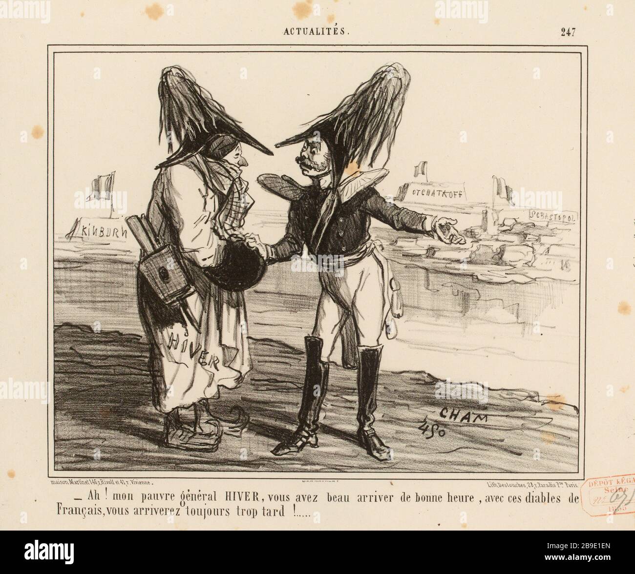 . News / 247 / Ah, mein armer General Winter [...] (Wie aufgeführt) - News (1855) (wie aufgeführt) Stockfoto