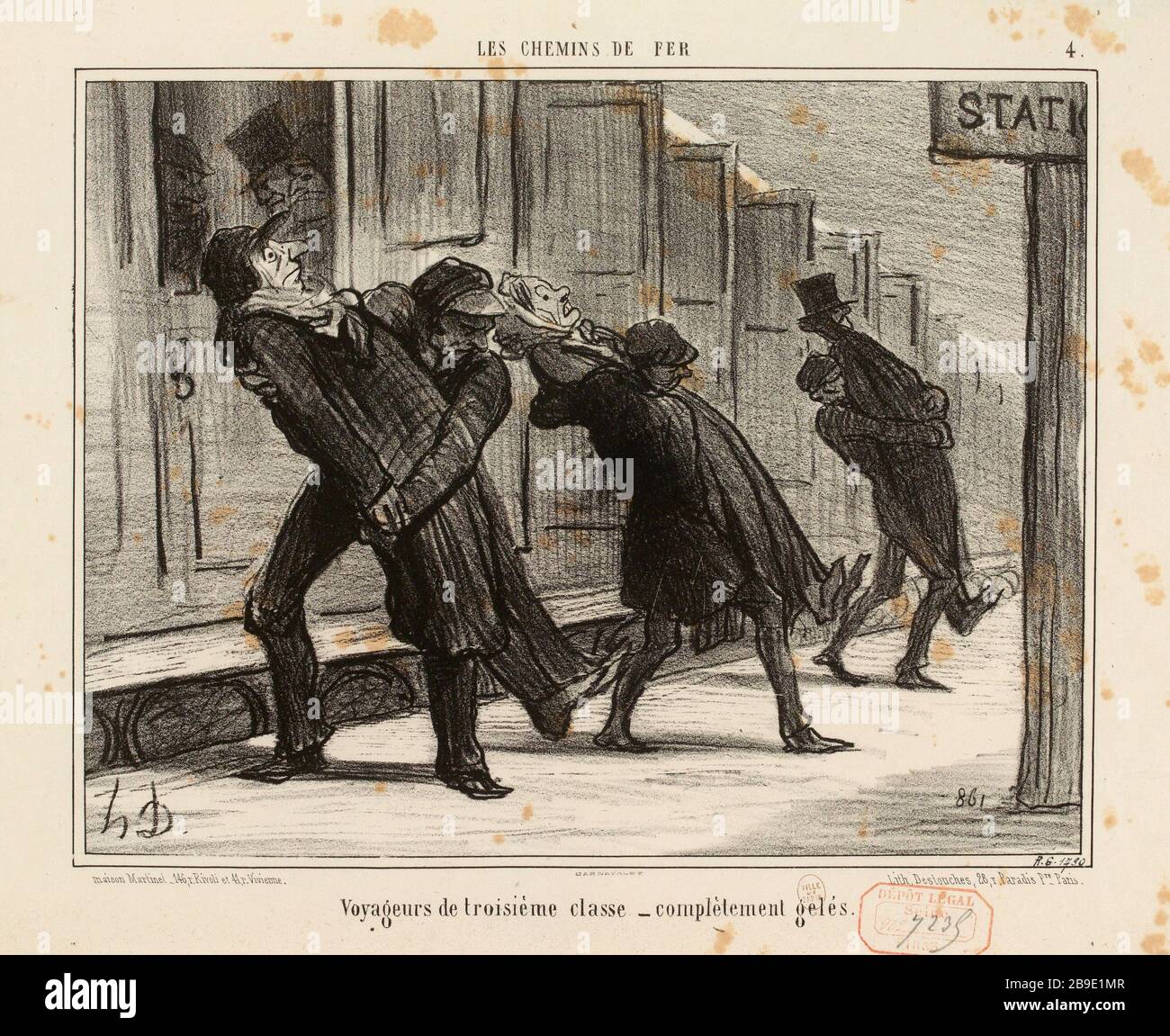 Passagiere der dritten Klasse [...]. Stockfoto