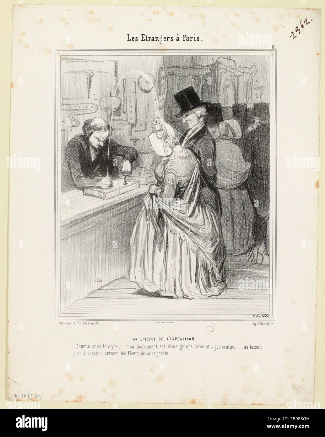 Eine Folge der Sendung. / Nr. 8 (wie aufgeführt) Ausländer in Paris (insgesamt) Stockfoto