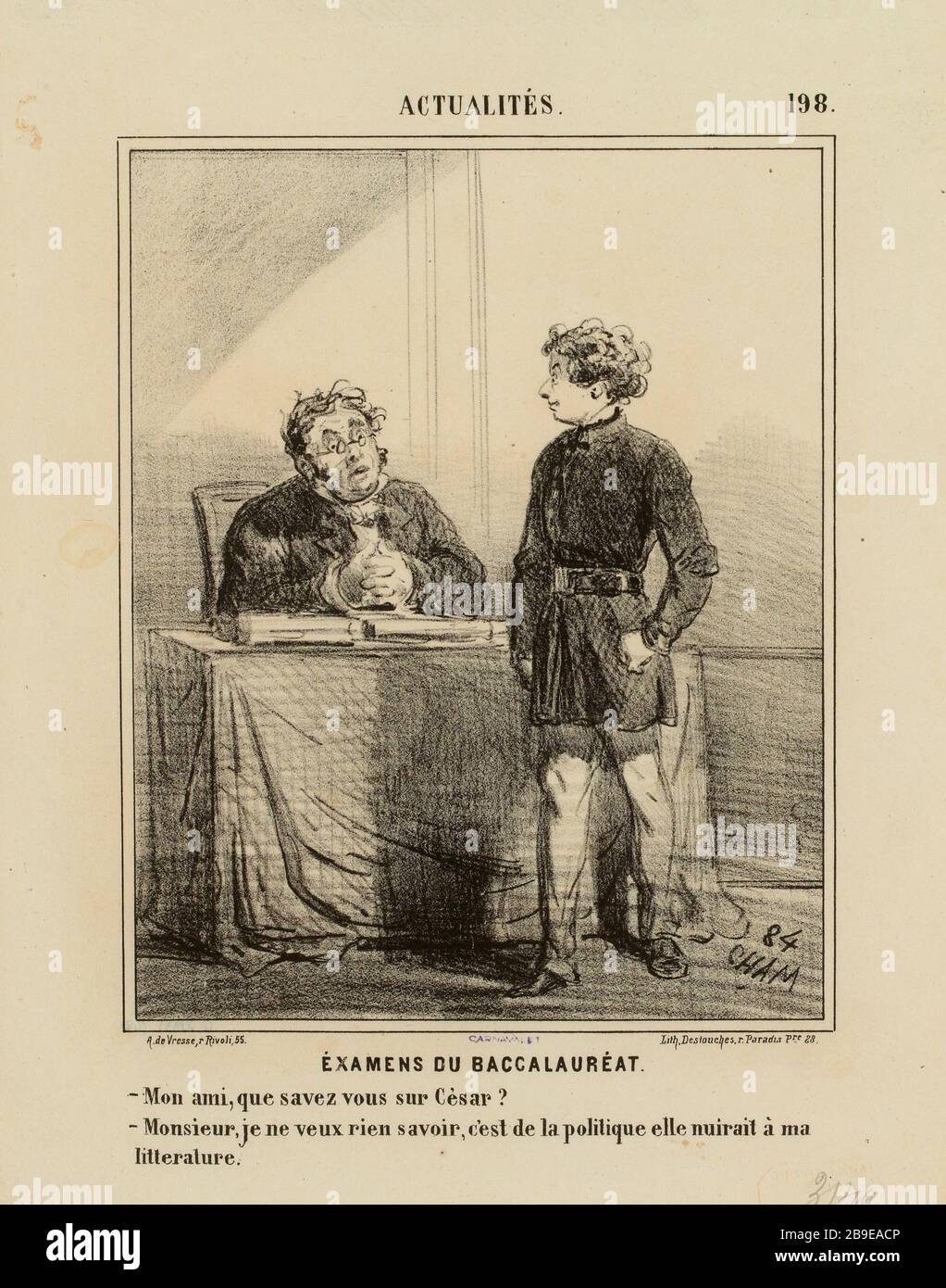 . Prüfungen mit dem Baccalaureate (wie aufgeführt). News (unter allen) Stockfoto