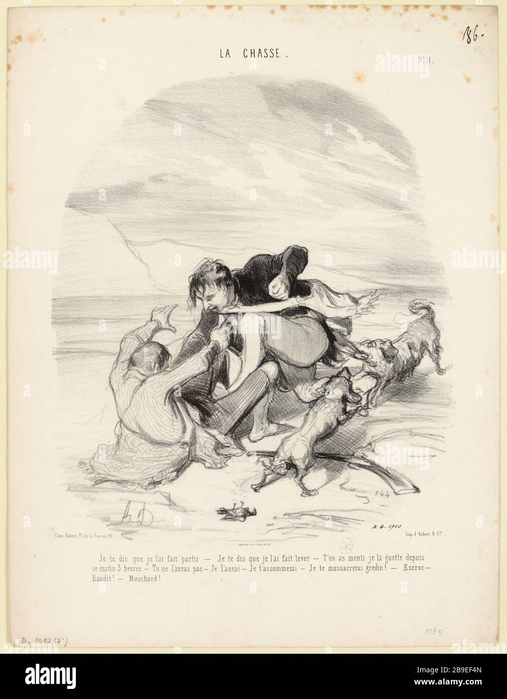 Ich sage Ihnen, dass ich von [...] / Nr. 11 (wie aufgeführt). Jagd, im Jahr 1843 (unter allen) Stockfoto