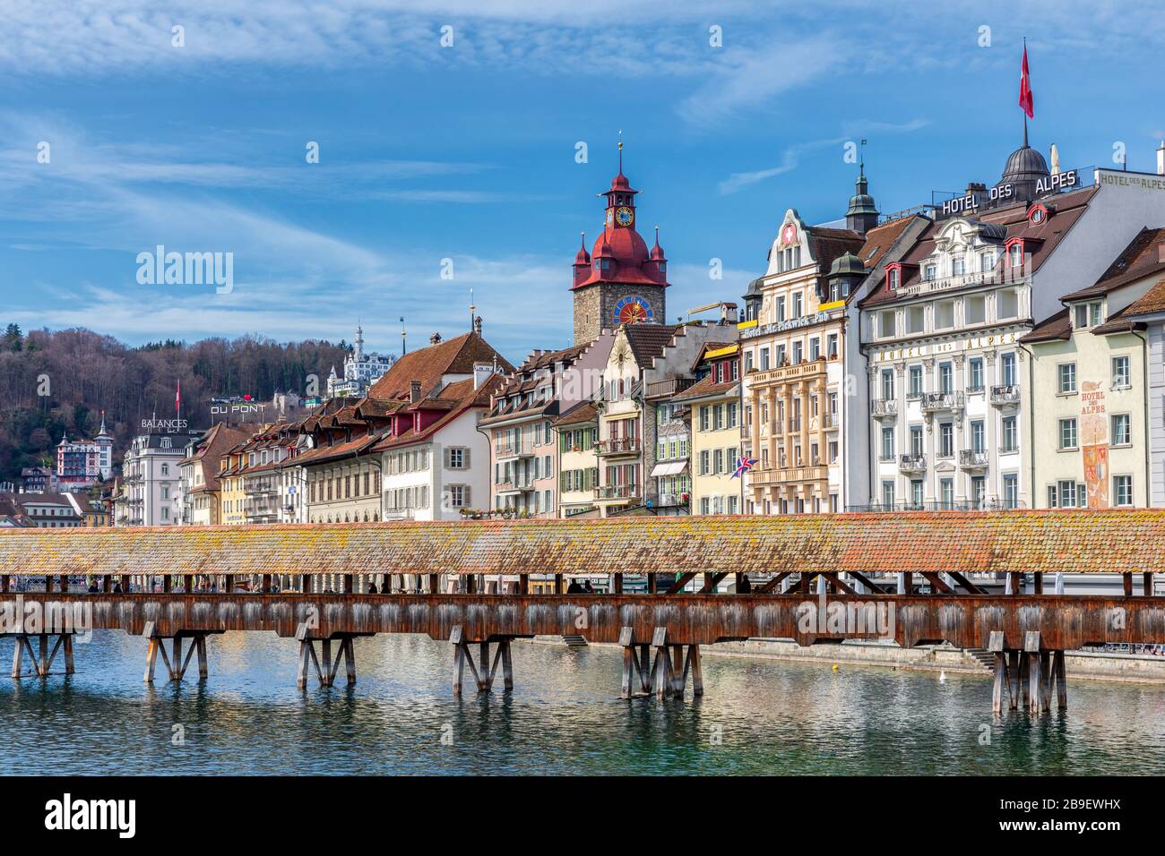 Streuerbrücke, Luzern, Kanton Luzern, Schweiz Stockfoto
