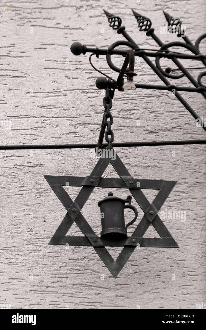 Traditionelle Bierbrauerei Zoigl in der Oberpfalz in Deutschland Stockfoto