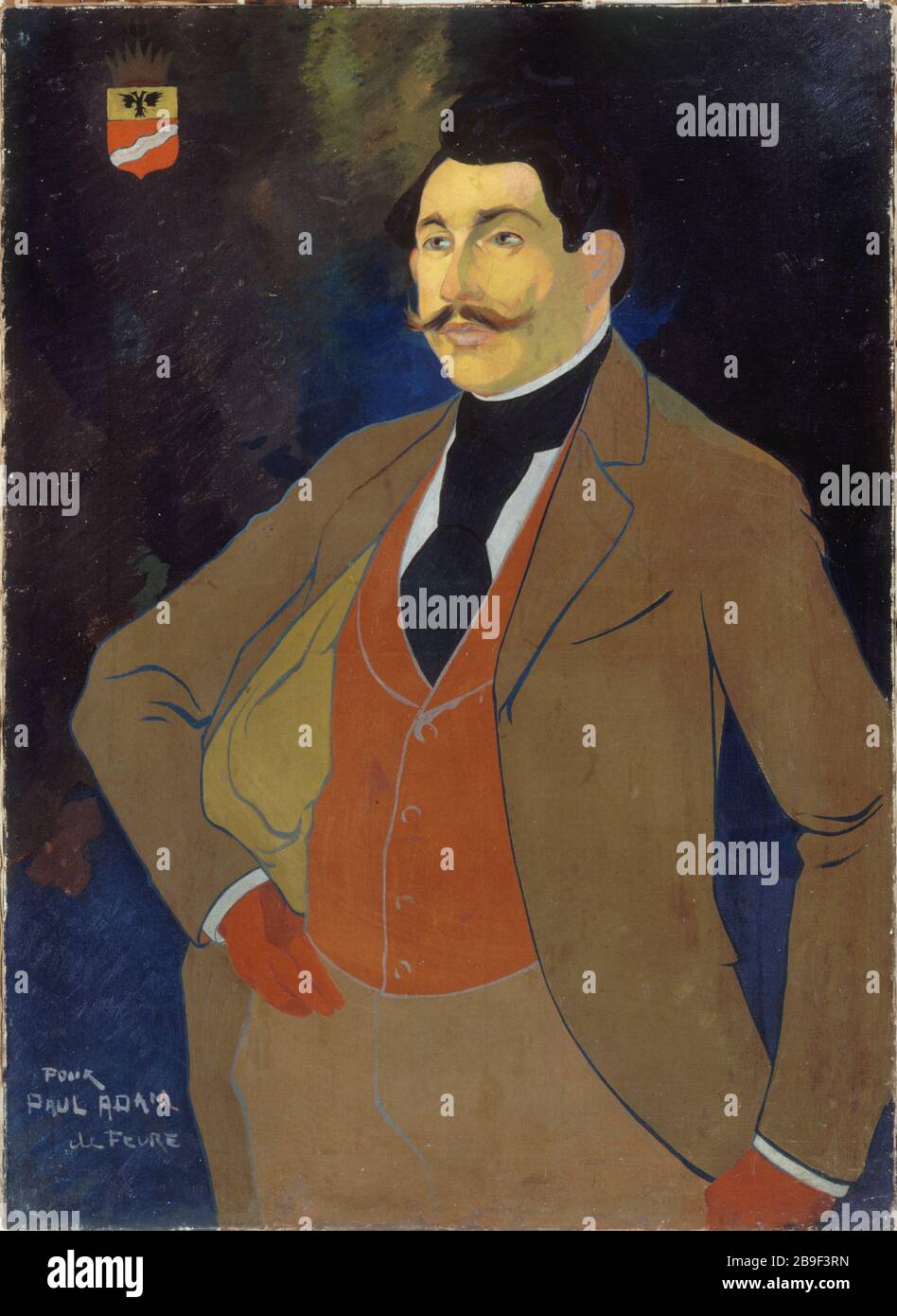 Paul Adam Georges de Feure (Georges Van Sluijters dit, 1988-1943). "Paul Adam (1865-1920), écrivain". Huile sur toile. Paris, musée Carnavalet. Stockfoto