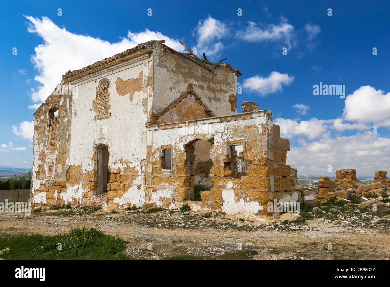 Verlassenes Haus in der Stadt Osuna, Sevilla. Spanien Stockfoto