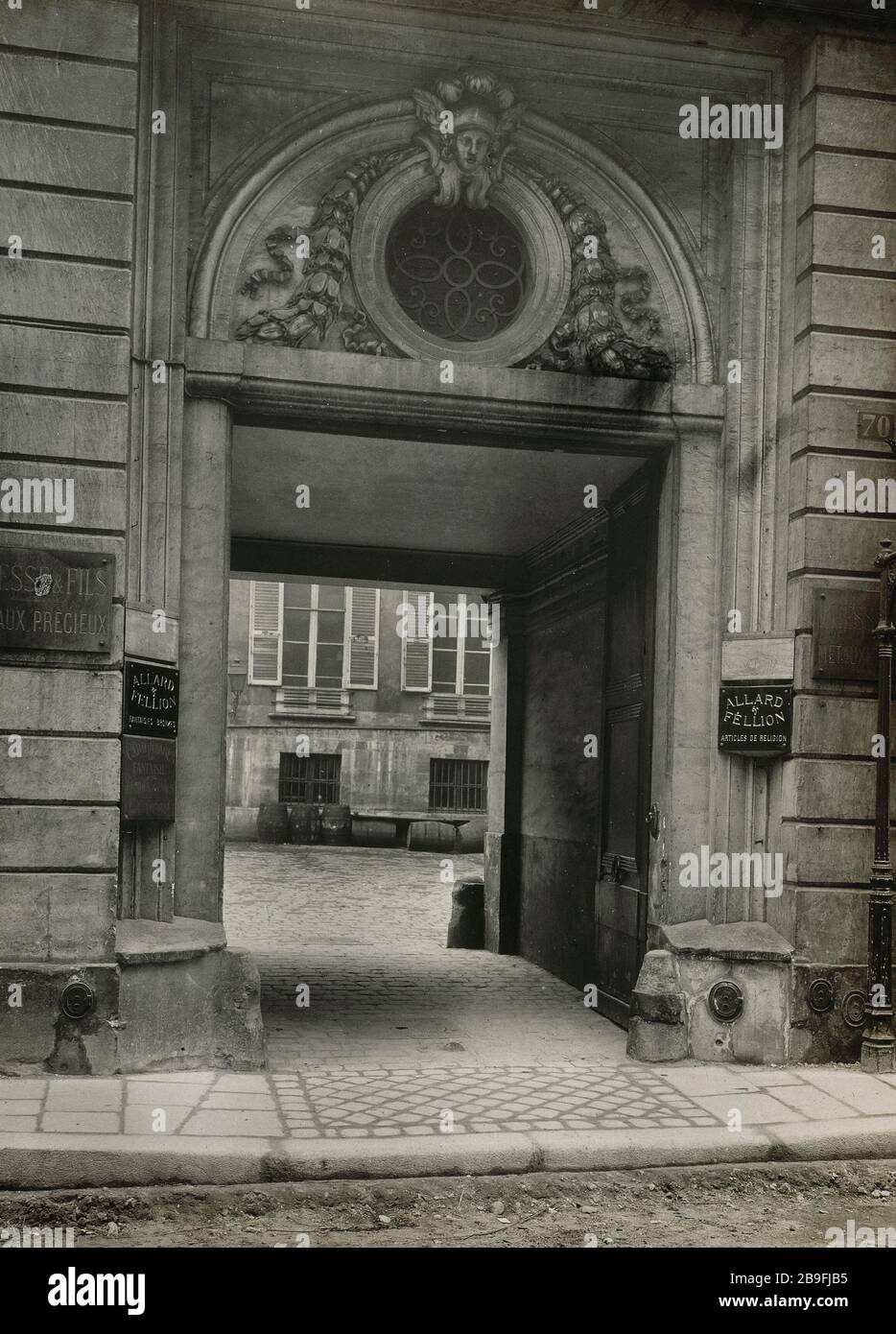 70 RUE des ARCHIVES 70, rue des Archives. Paris (IIIème arr.). Photographie de Charles Lansiaux (1855-1939). Paris, musée Carnavalet. Stockfoto