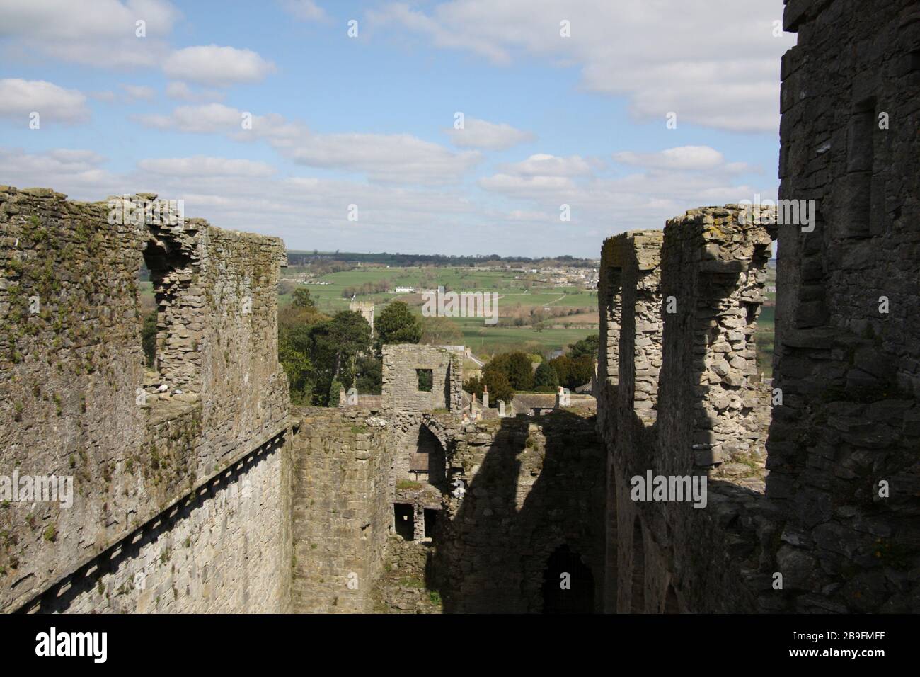 Middleham Castle in North Yorkshire Stockfoto