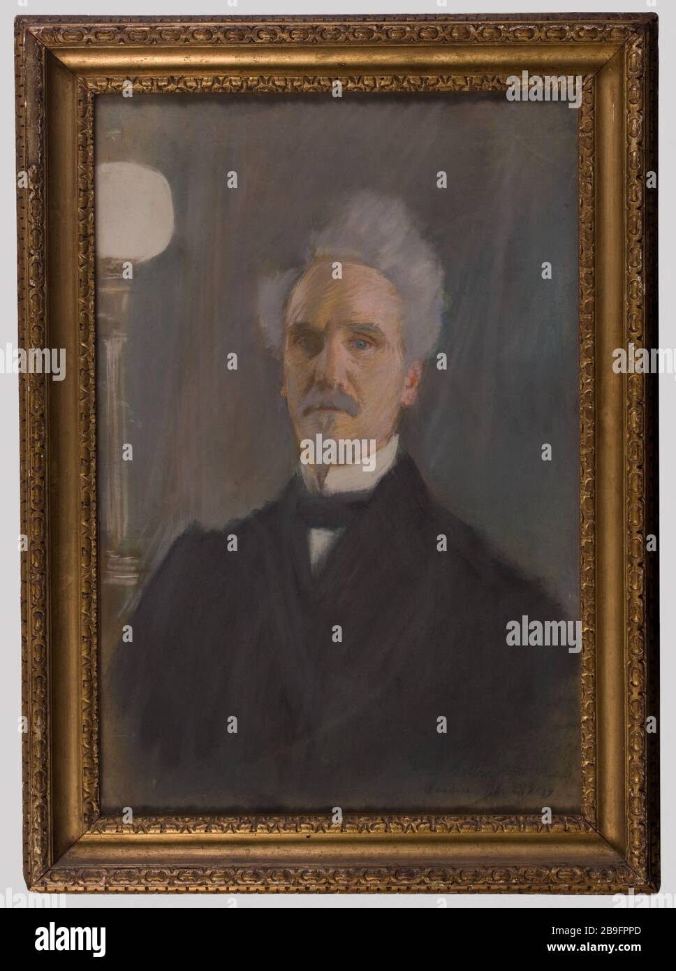 PORTRÄT VON HENRI ROCHEFORT Paul-César-François Helleu (1859-1927). 'Portrait d'Henri Rochefort'. Pastell. Paris, musée Carnavalet. Stockfoto