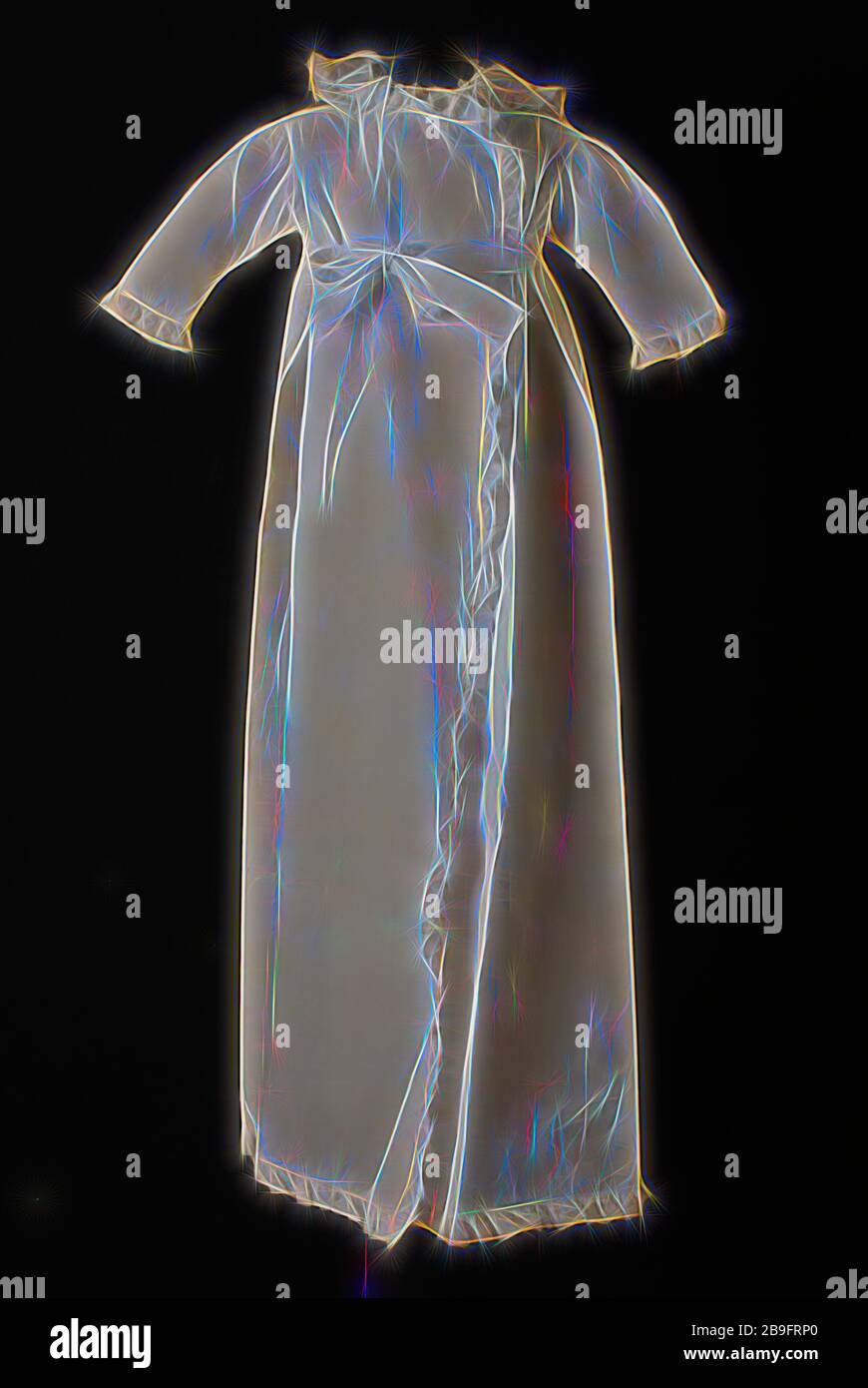 Lange weiße Baby Mantel in weißem Feinripp Baumwolle, Piqué, Fliege, runder Kragen mit Rüschen von Mull, Mantel Mantel der Baby Kleidung Kinder Kleidung Kleidung aus Baumwolle, Textil Handarbeit genäht Lange baby Mantel in weißem Feinripp Baumwolle Piqué mit Rüschen Getrimmt aus Mull Bow Tie Riemen von der Seitennaht des gleichen Materials wie der Mantel. Der vordere Teil mit offenem Kragen in der Mitte geteilt. Runder Kragen mit Rüschen. Zurück Stück unter dem Kragen. In der Taille hinter doppelten Aufstieg durch die Streicher. Zurück Schulternähte. Lange Ärmel faltig und blies auf den Kopf. Hülse Kanten mit Rüschen kleid Baby Kind Junge g Stockfoto