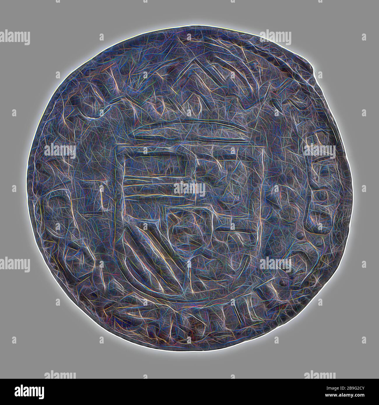 Stuiver, Gelderland, z. j., Penny Münze Geld tauschen Silber, PHS. D: G. HISP. DVX. GEL (Philips durch die Gnade Gottes König von Spanien Herzog von Geldern) I S (1 Cent) Philipp II. Stockfoto