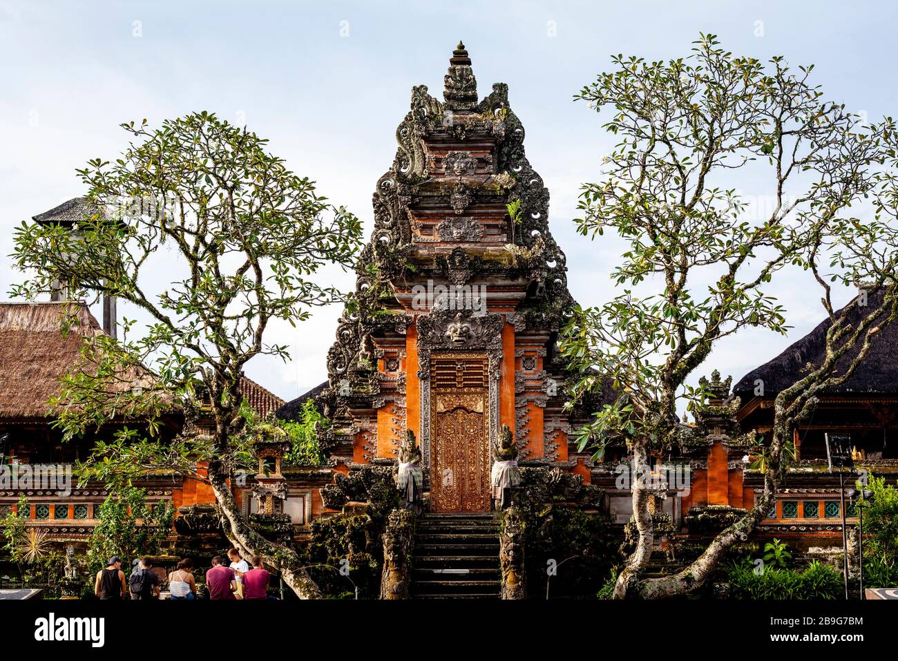 Pura Taman Saraswati Tempel, Ubud, Bali, Indonesien. Stockfoto