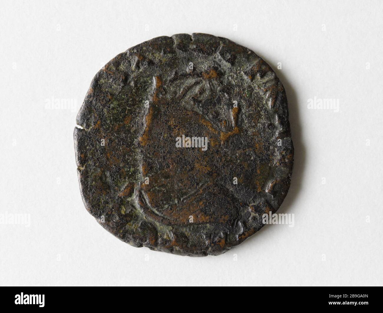 Doppel-Kupfer-League-Turniere, im Namen von Charles X, 1594 Anonyme. Double tournois de cuivre de la Ligue, au nom de Charles X, 1594. Cuivre. 1594. Paris, musée Carnavalet. Stockfoto