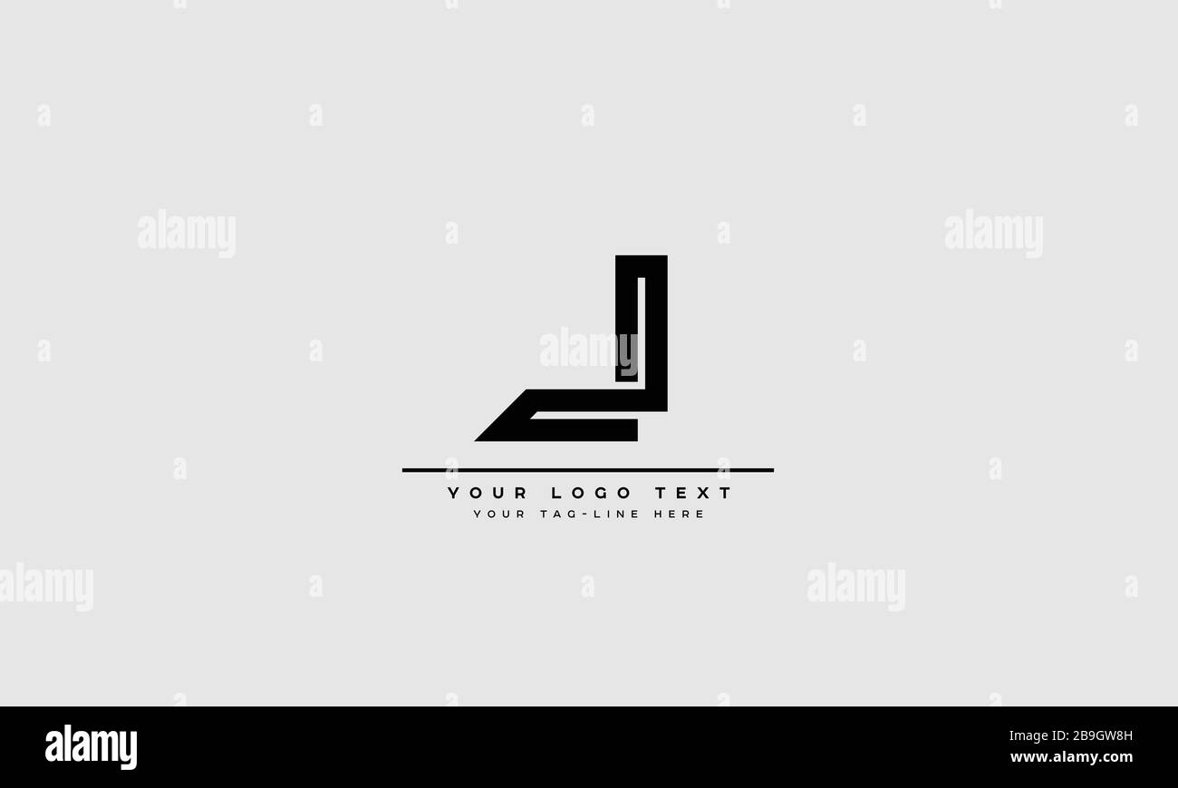 J, JJ Letter Logo Design mit kreativer moderner, trendiger Typografie Stock Vektor