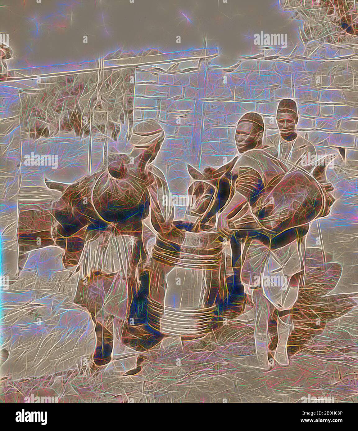 Wasserträger. 1900, Israel Stockfoto