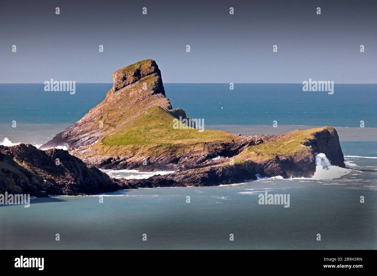 WORM's Head, Rhossili, Gower Peninsula, Wales, Großbritannien Stockfoto