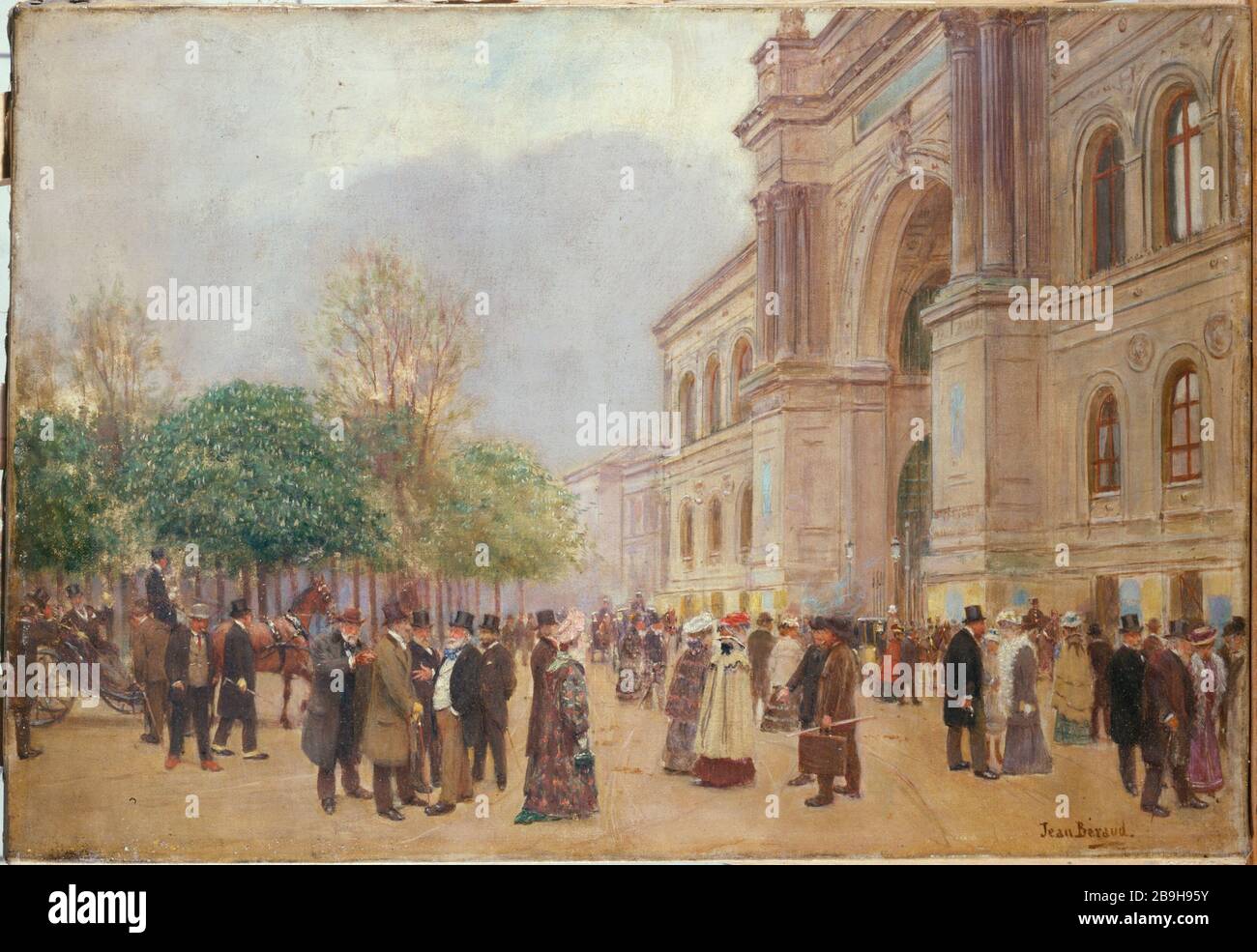 LEBENSLEISTUNG IM INDUSTRIEPALAST JEAN BÉRAUD (1849-1936). "La Sortie du  salon, au Palais de l'Industrie". Paris, musée Carnavalet Stockfotografie -  Alamy