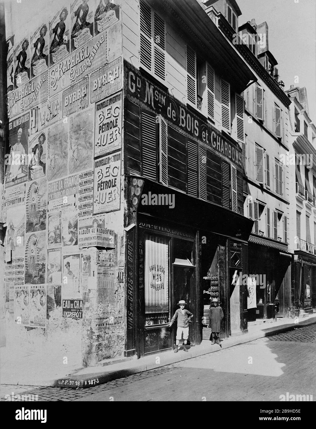 43 RUE de CHAILLOT Immeuble 43, Rue de Chaillot. Paris (XVIème arr.), 1898. Union Photographique Française. Paris, musée Carnavalet. Stockfoto