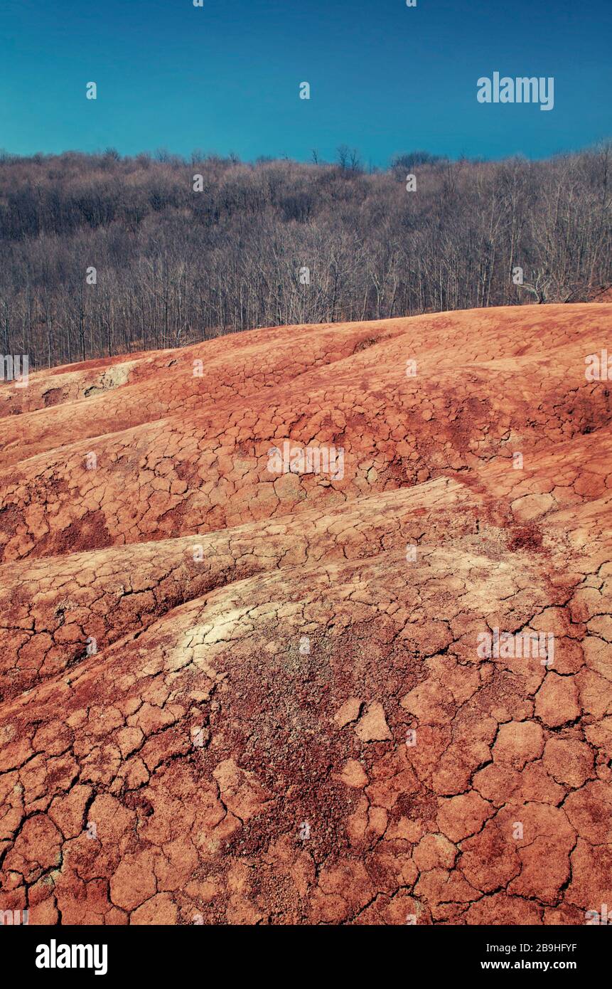 Cheltenham Badlands, Caledon, Ontario, Kanada Stockfoto