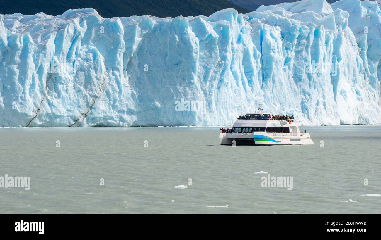 Perito Moreno Gletscher, Argentino-See, Patagonien, Argentinien Stockfoto