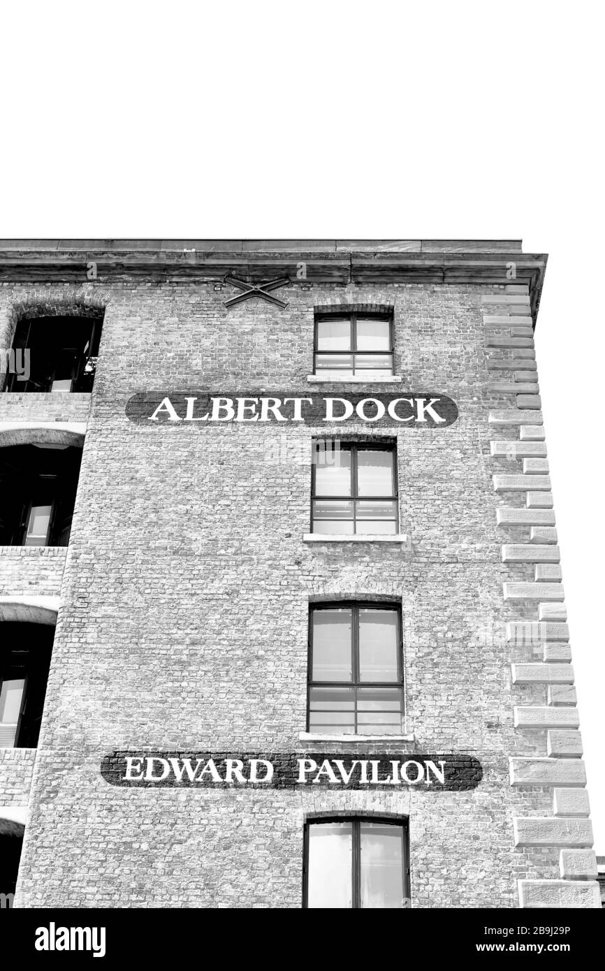 Albert Dock an Liverpools historischem Hafengebiet in Liverpool, England, Großbritannien Stockfoto