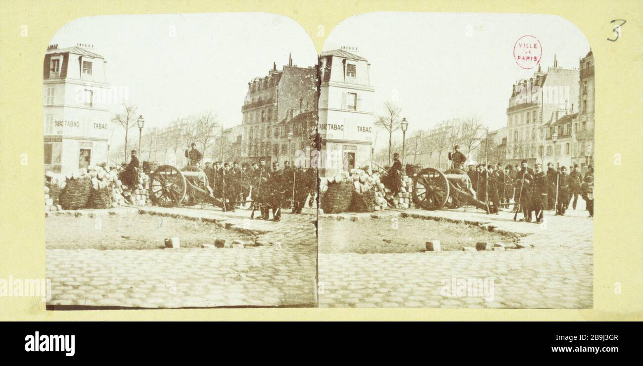 Paris Commune 1871 Barricade De Stockfotos Und Bilder Kaufen Alamy