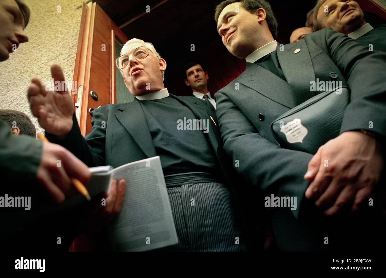 Rev Ian Paisley, in Rutherglen, Glasgow, Schottland. Stockfoto