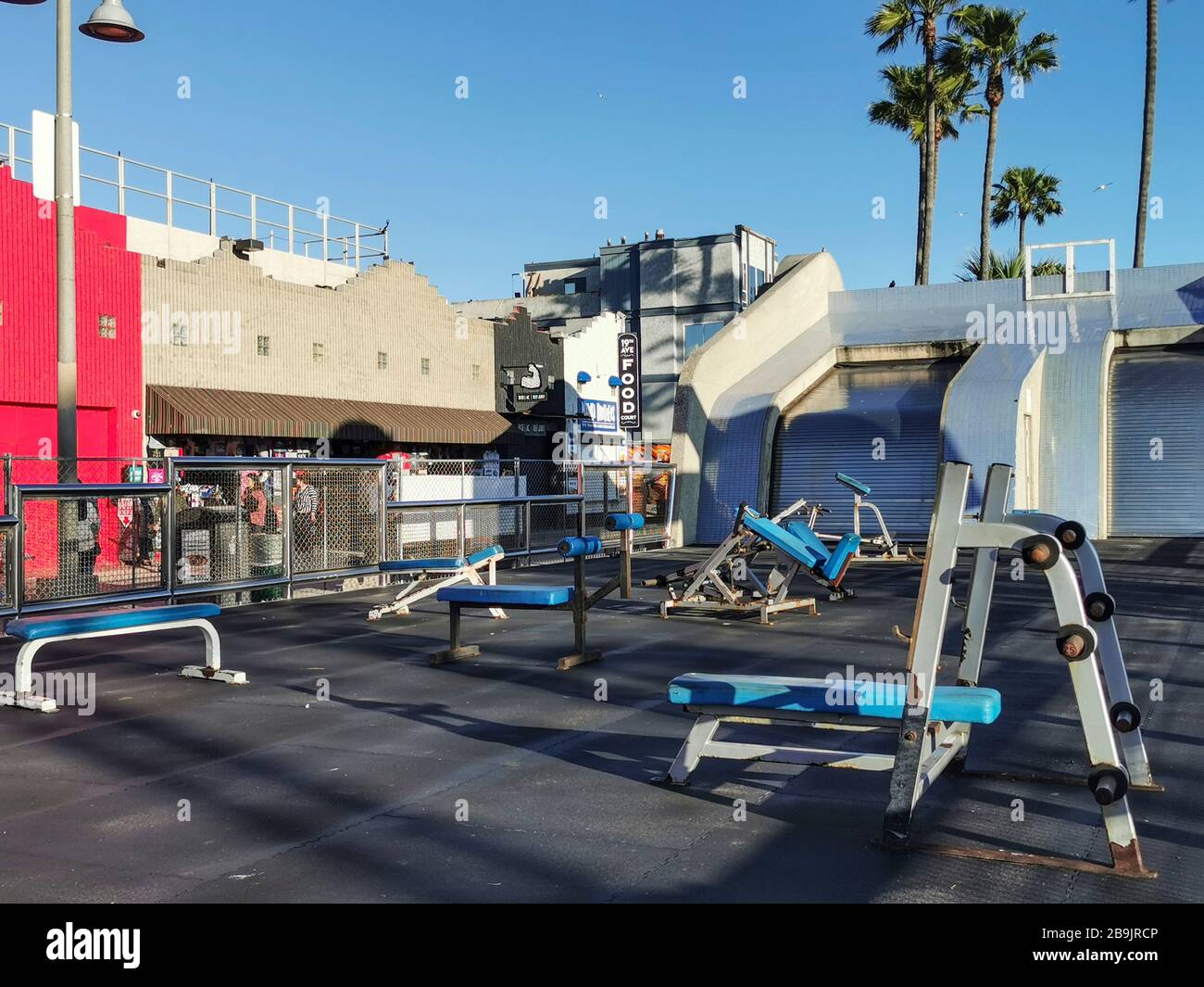 CORONAVIRUS LOS ANGELES LOCKDOWN Stockfoto