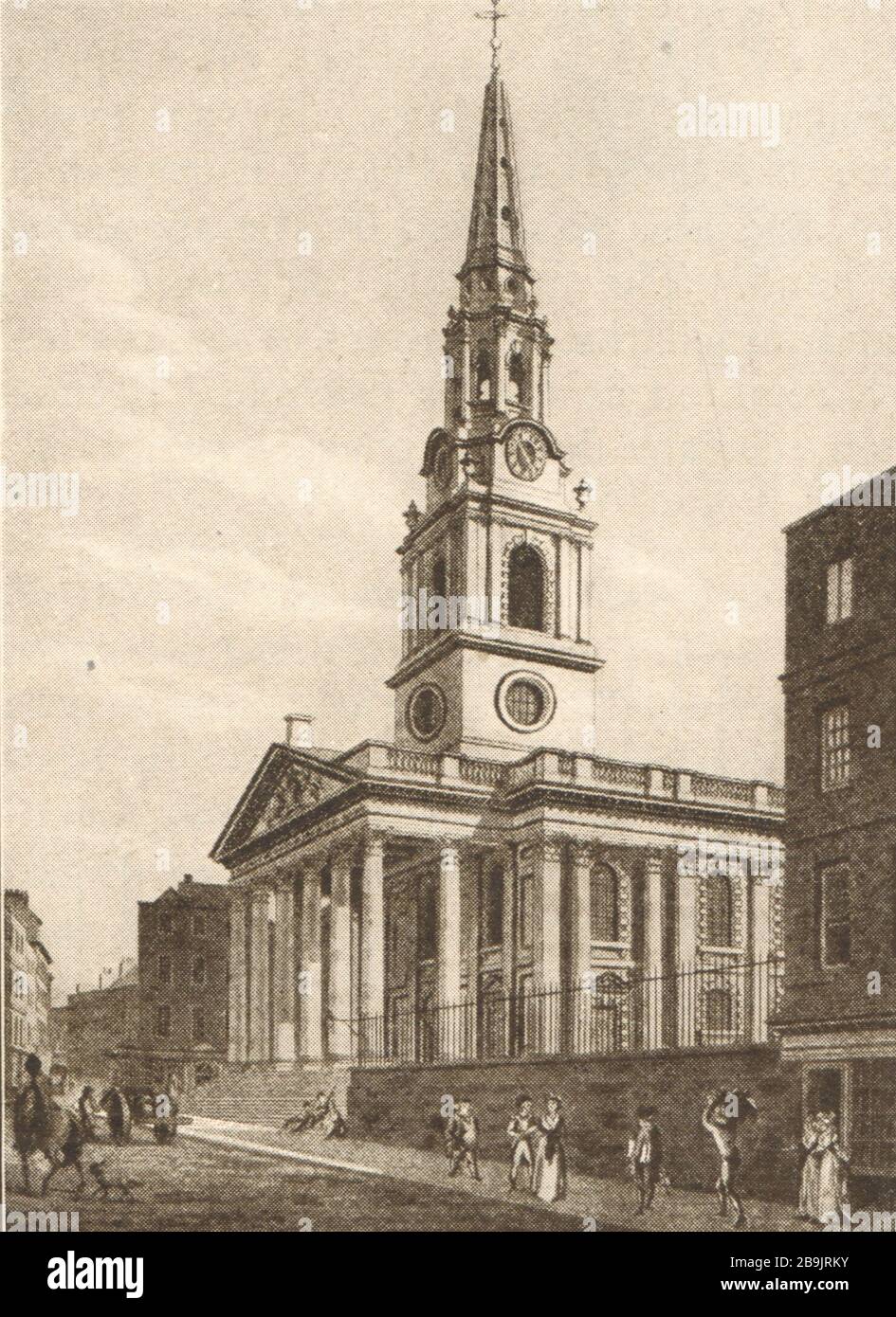 St. Martin's auf den Feldern. Architekt, James Gibbs, 1721 (1921) Stockfoto