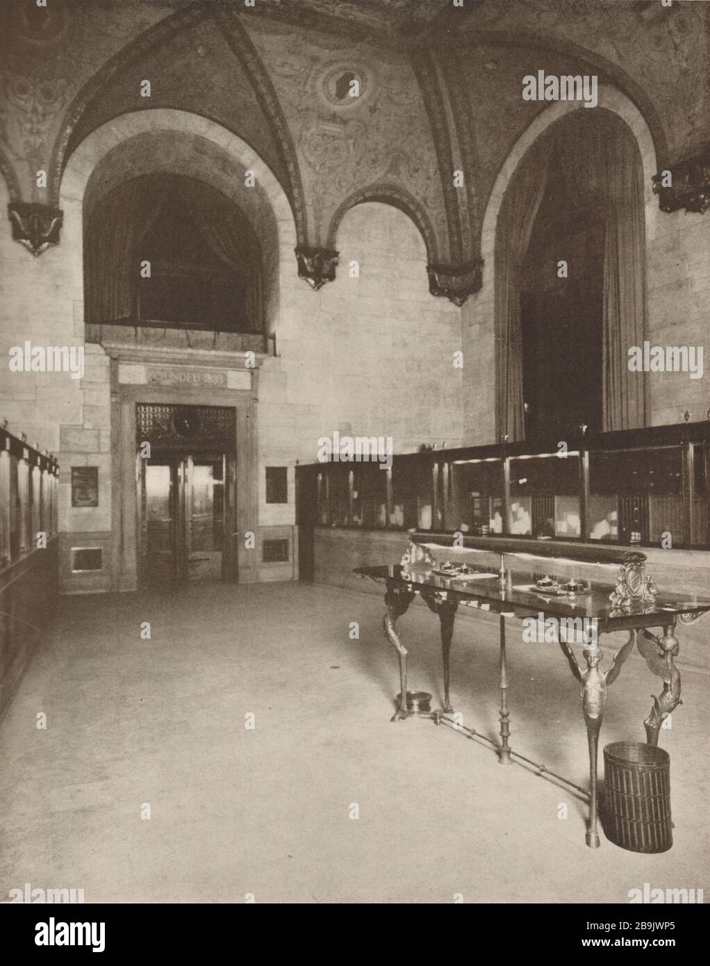Chemung Canal Trust Co. Building, Elmira, New York. Banking-Zimmer. Dennison & Hirons, Architekten (1922) Stockfoto