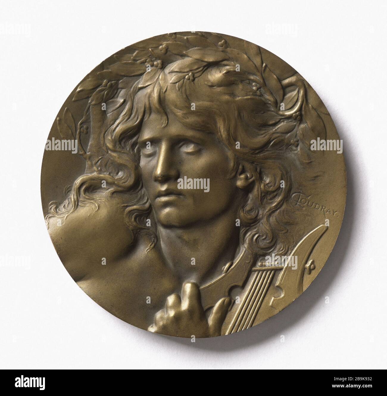 Orpheus Leier Marie Alexandre Lucien Coudray (1864-1932). Orphée à la lyre. Bronze, après 1893. Paris, musée Carnavalet. Stockfoto