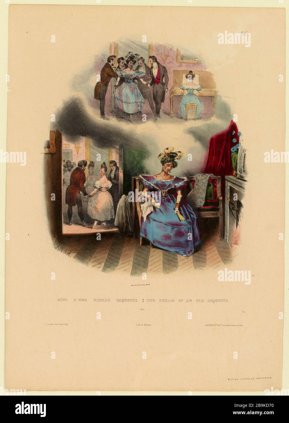 Traum von einer alten Coquette [...] PL.5 (eingetragener Titel) - Träume (insgesamt) Stockfoto
