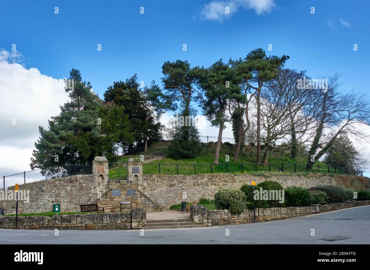 Oswestry Castle, Castle View, Oswestry, Shropshire Stockfoto