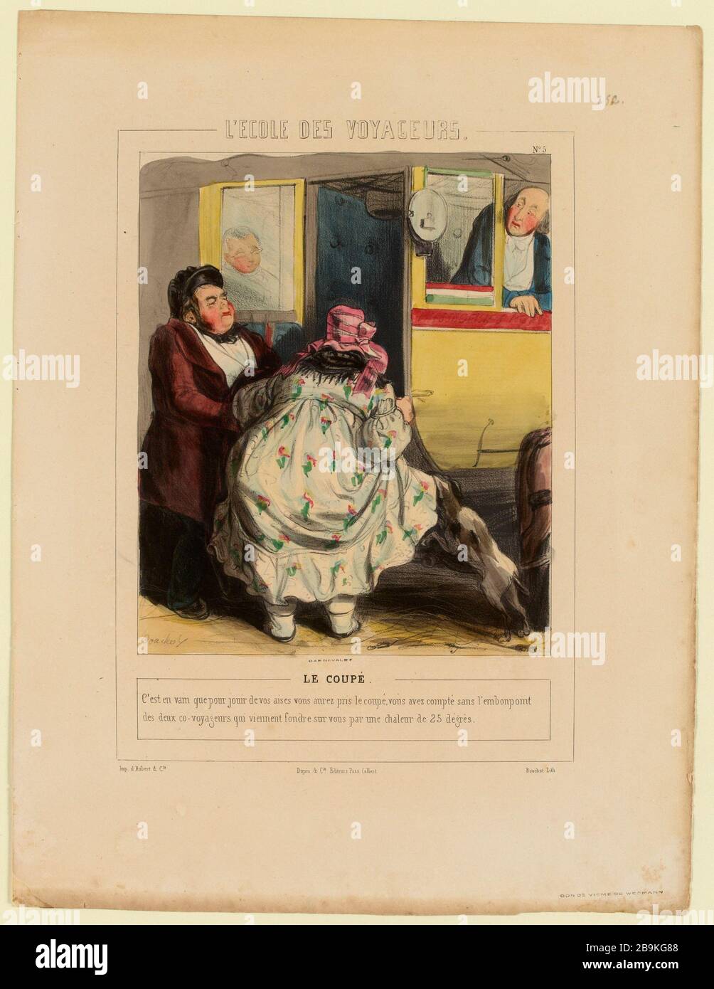 School Voyageurs / Nr. 5 / Coupe (eingetragener Titel) - Ecole des Voyageurs (insgesamt) Stockfoto