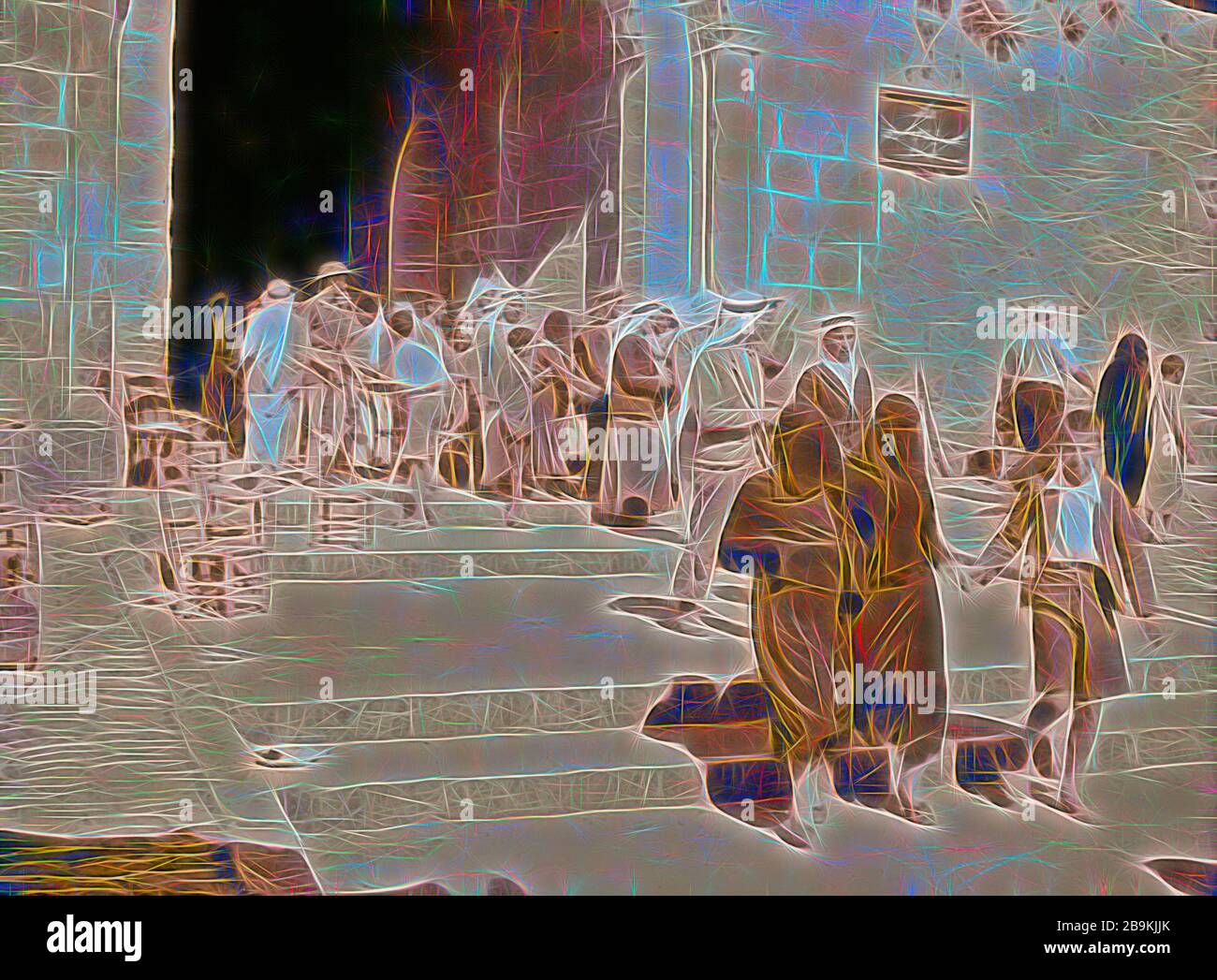 Die Hebung der Belagerung von Jerusalem Szene in der Alten Stadt engen