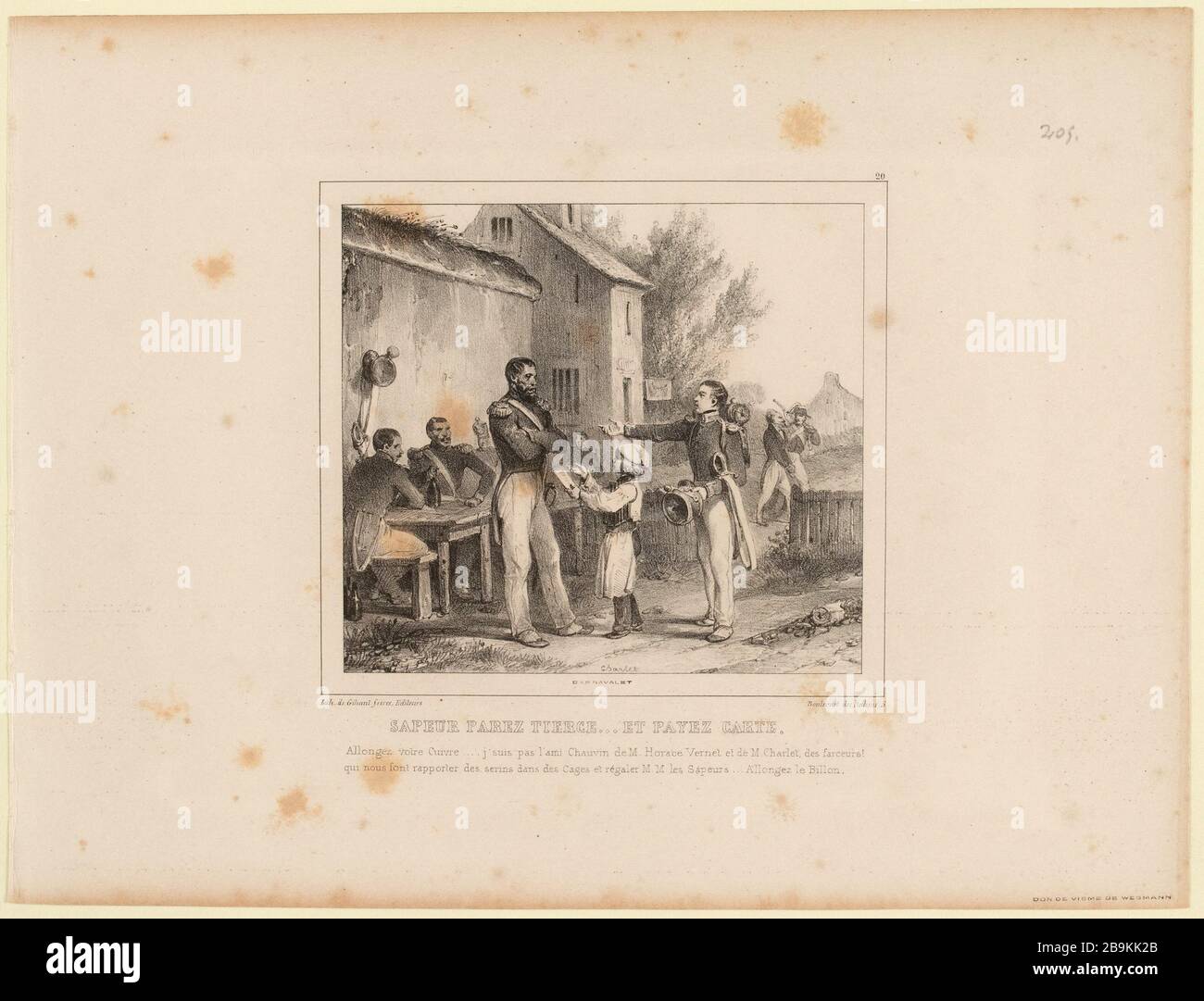 Sapper Dritte parieren ... und Karte bezahlen ... / 20 (eingetragener Titel) ziviler politischer und militärischer Korporaltag. Teil. (Wie alle) Stockfoto