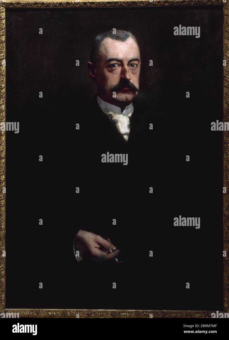 HENRI Waldeck-Rousseau, DER FRANZÖSISCHE POLITIKER Henri Gervex (1852-1929). "Henri Waldeck-Rousseau (1846-1904/05), homme politique français". Huile sur toile. Paris, musée Carnavalet. Stockfoto