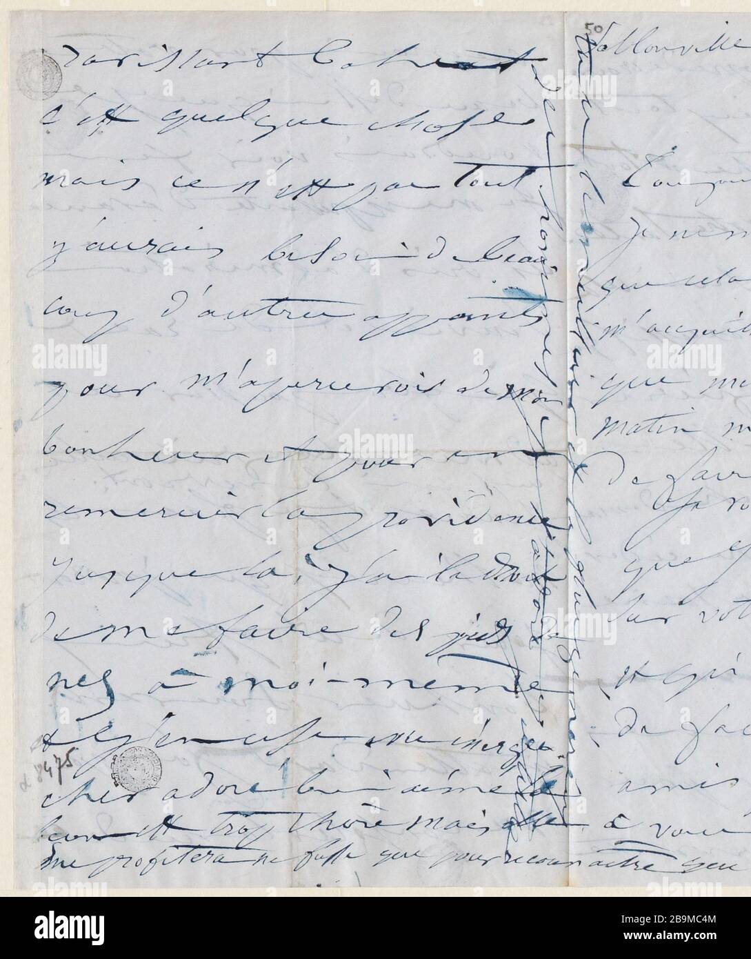 Am 15. November Samstag, 5:00 Uhr [1850] Juliette Drouet a Victor Hugo; 15 novembre samedi soir 5h [1850]; Maison Victor Hugo - Paris Stockfoto