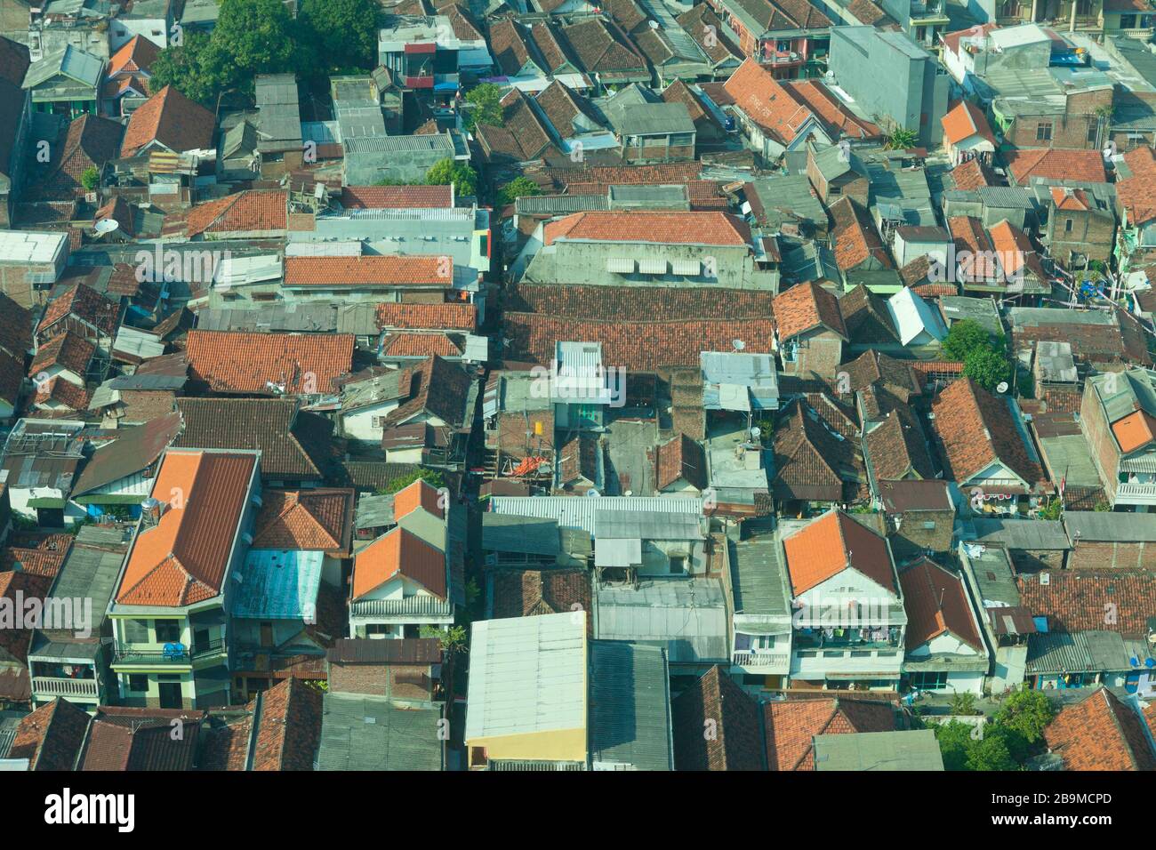 Häuser in Surabaya, Indonesien Stockfoto