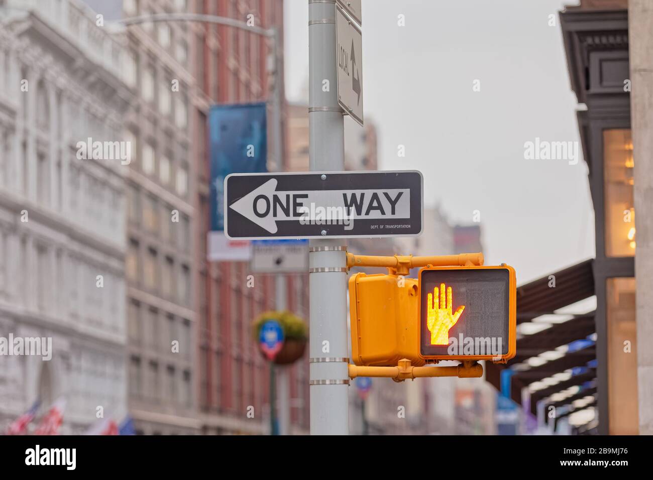 New York-Ampel Stockfoto