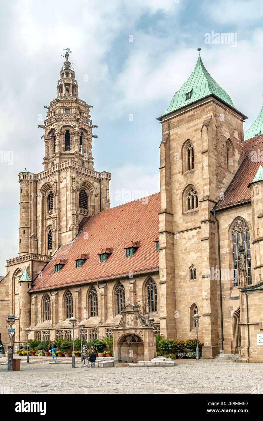 Kilians Kirche, eine Gotische Kirche in der Stadt Heilbronner im deutschen Bundesland Baden-Württemberg Stockfoto