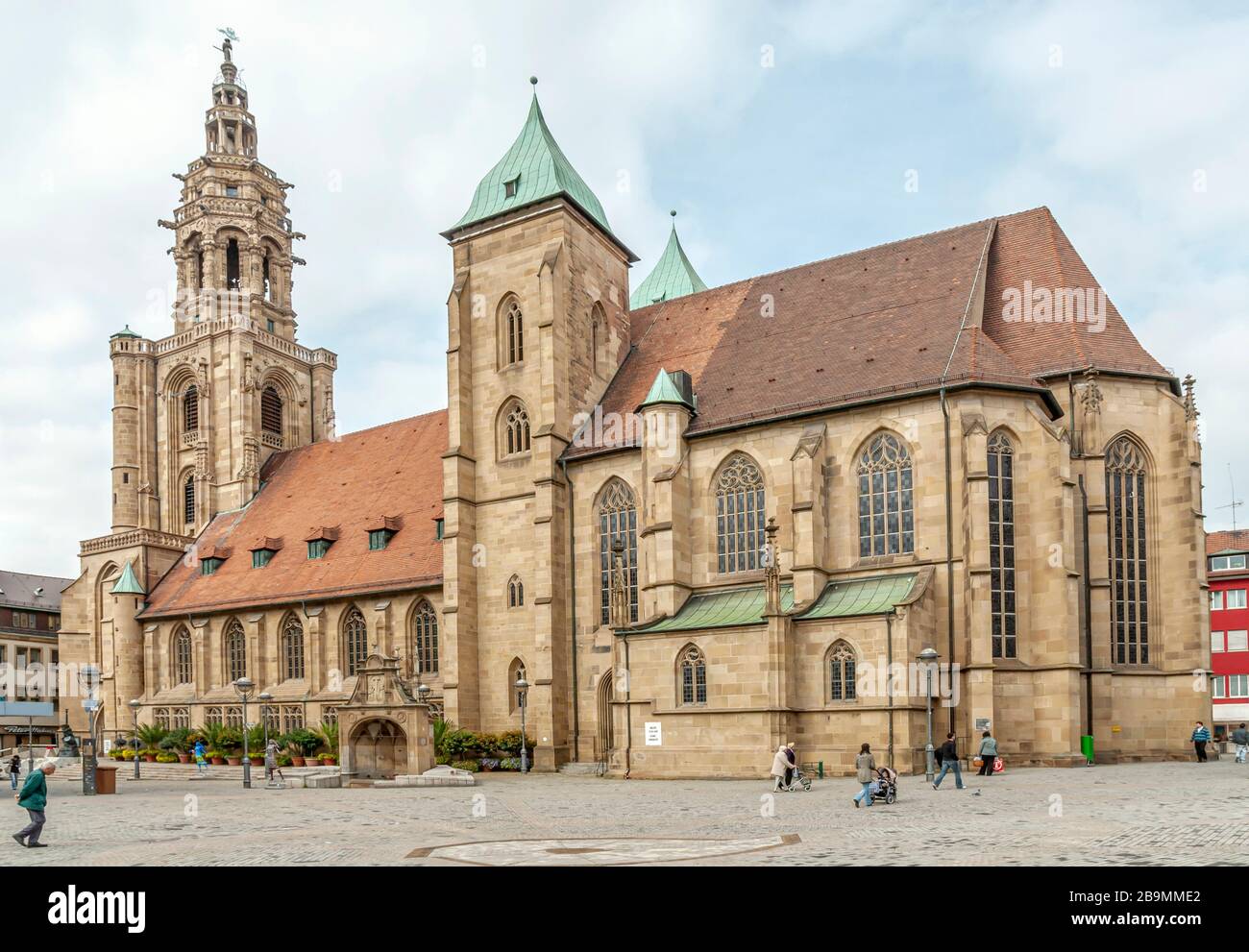 Kilians Kirche, eine Gotische Kirche in der Stadt Heilbronner im deutschen Bundesland Baden-Württemberg Stockfoto