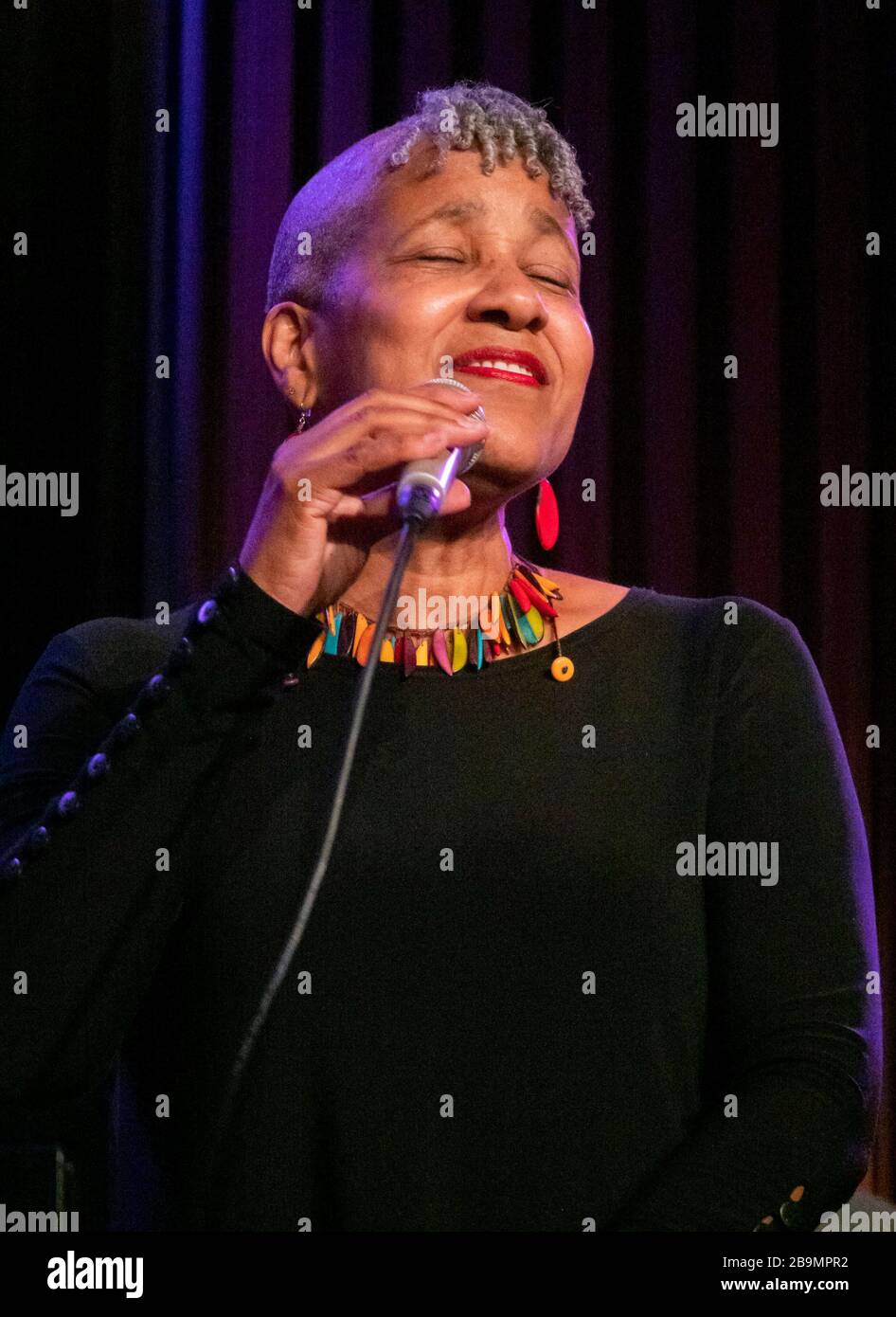 René Marie Preforming bei Jazz im Lincoln Center, Shanghai, China Stockfoto