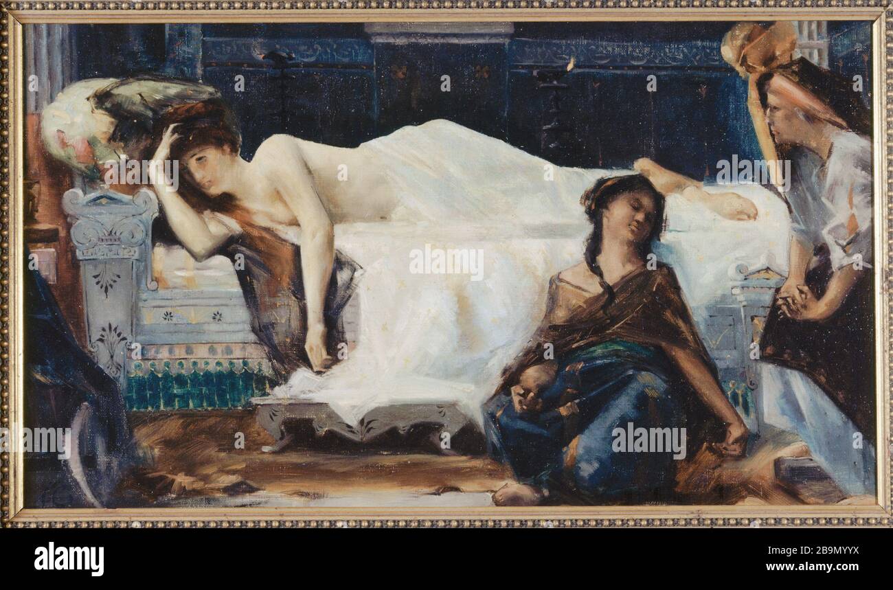 ALEXANDRE CABANEL - PEDRE Alexandre Cabanel (1823-1889). "Phèdre, 1880". Huile sur toile. Musée des Beaux-Arts de la Ville de Paris, Petit Palais. Stockfoto