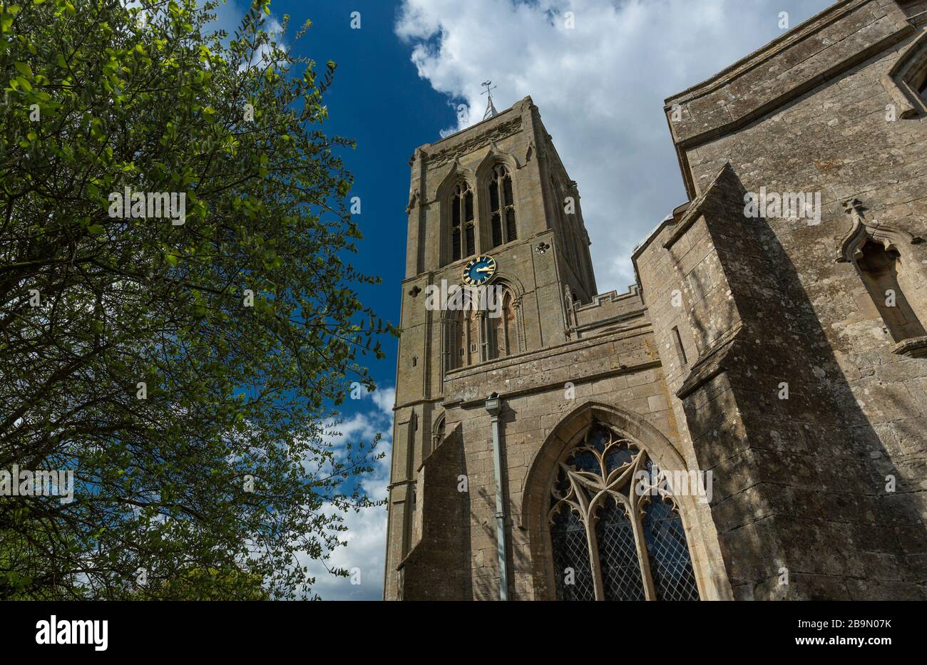 Gedney, Lincolnshire, Großbritannien, April 2014, Blick auf die St Mary Magdalena Church Stockfoto