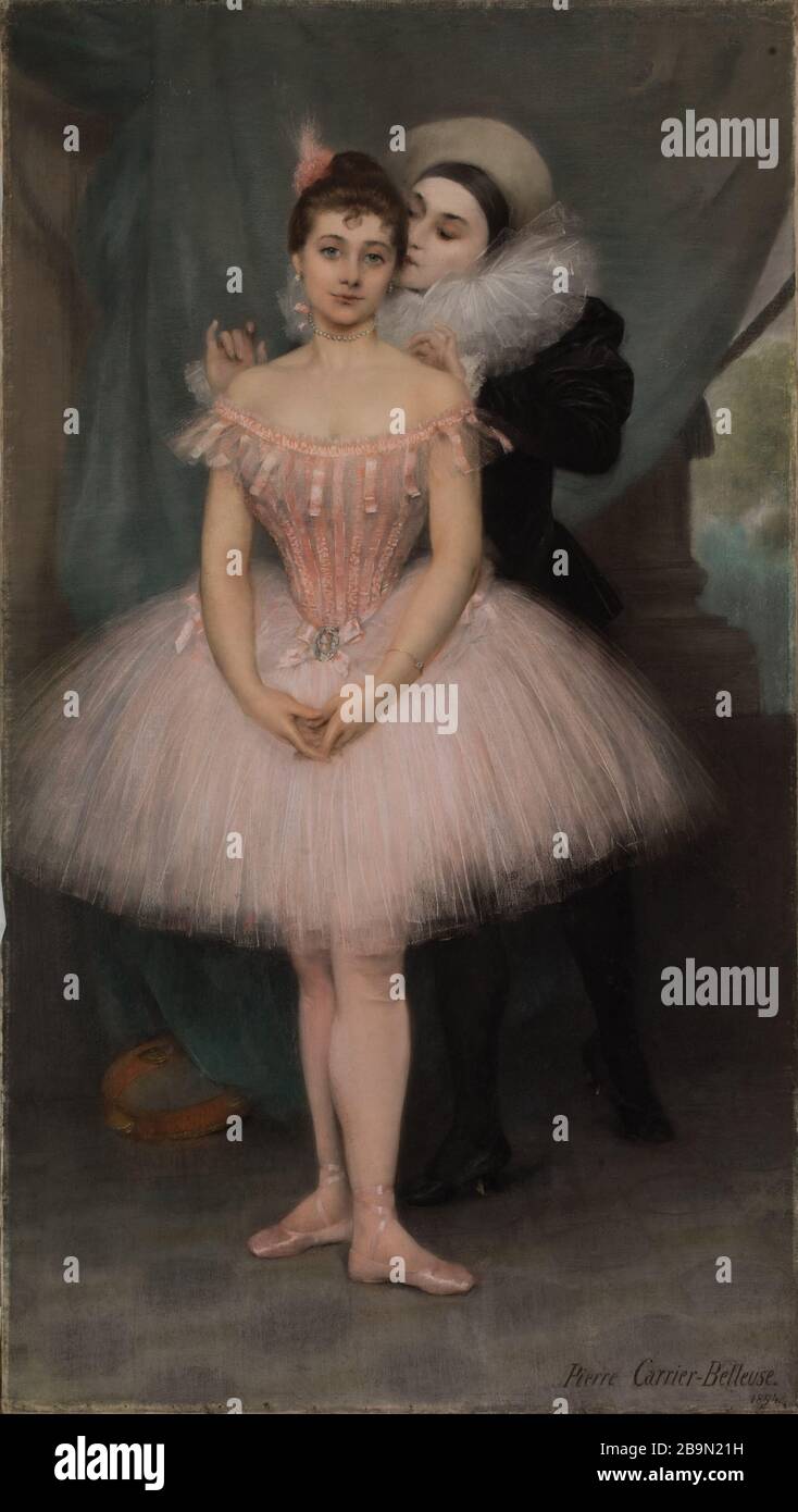 Zartliche Beichte Melle Melle Litini Und Bariaux Opera Pierre Carrier Belleuse 1851 1932 Tendre Aveu Melle Litini Et Melle Bariaux De L Opera Detail Pastell Sur Toile 1894 Musee Des Beaux Arts De La Ville De