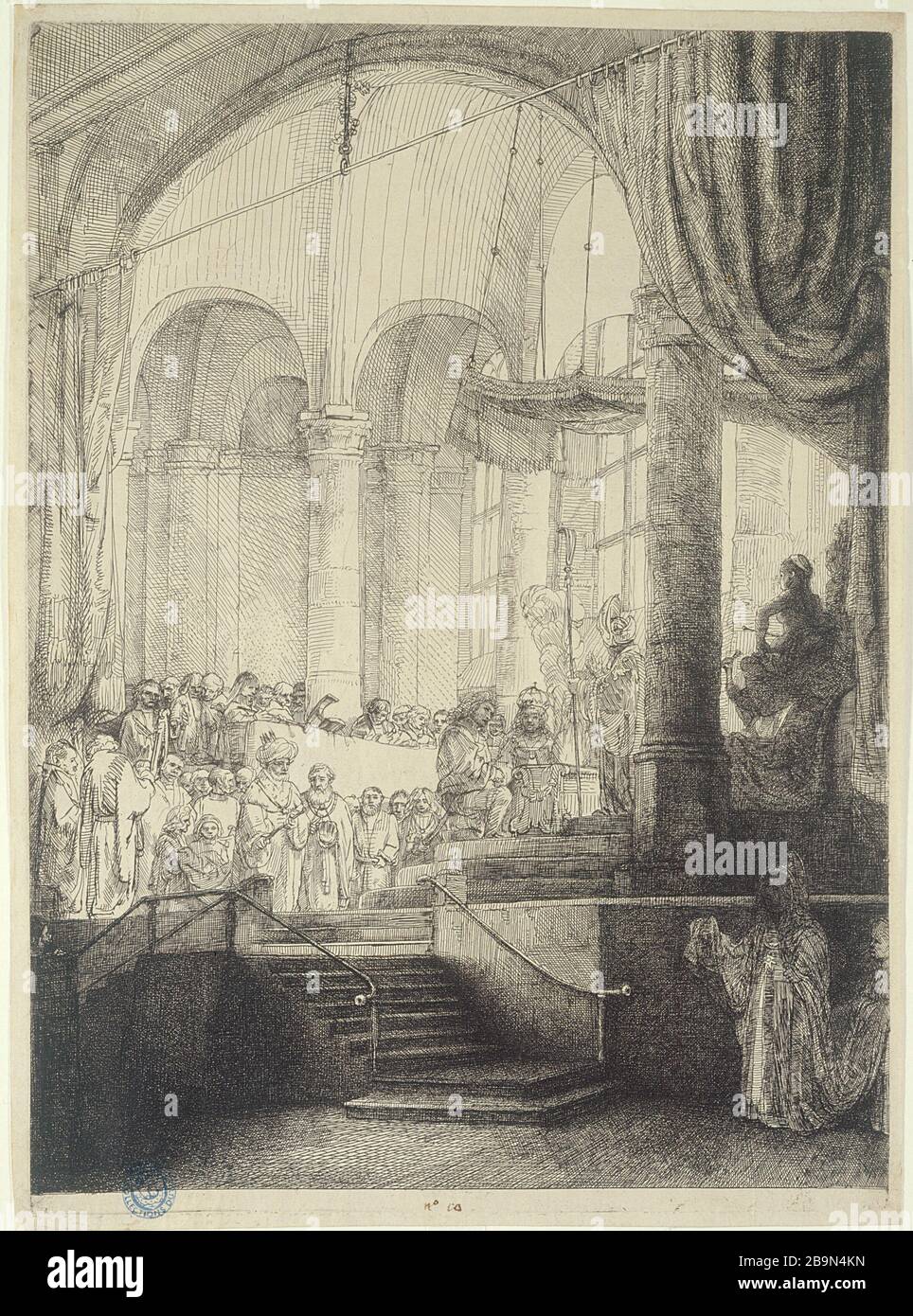 MEDEE ODER HEIRAT UND JASON gruben Harmensz Van Rijn Rembrandt (1606-1669). "Médée ou le mariage de Jason et de Creusa (B 112 - 1er état), 1648". Musée des Beaux-Arts de la Ville de Paris, Petit Palais. Stockfoto