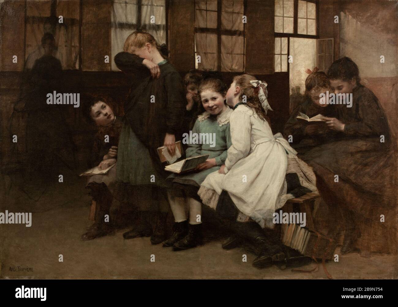 Den Auguste-Joseph Truphème (1836-1898) Behalten. "En remanue". Huile sur toile. Im Jahre 1888. Musée des Beaux-Arts de la Ville de Paris, Petit Palais. Stockfoto
